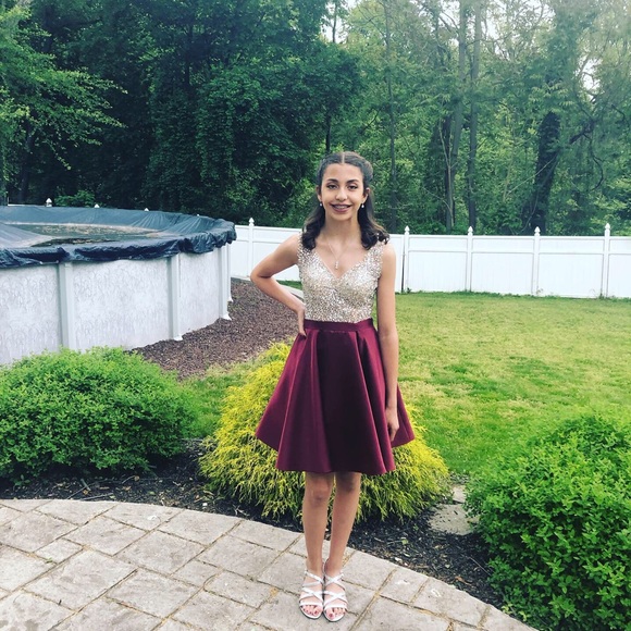 PromGirl Burgundy Dress - Picture 4 of 4